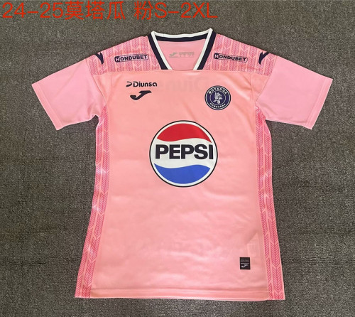 Fans Version 2024-2025 Motagua Pink Soccer Jersey Football Shirt