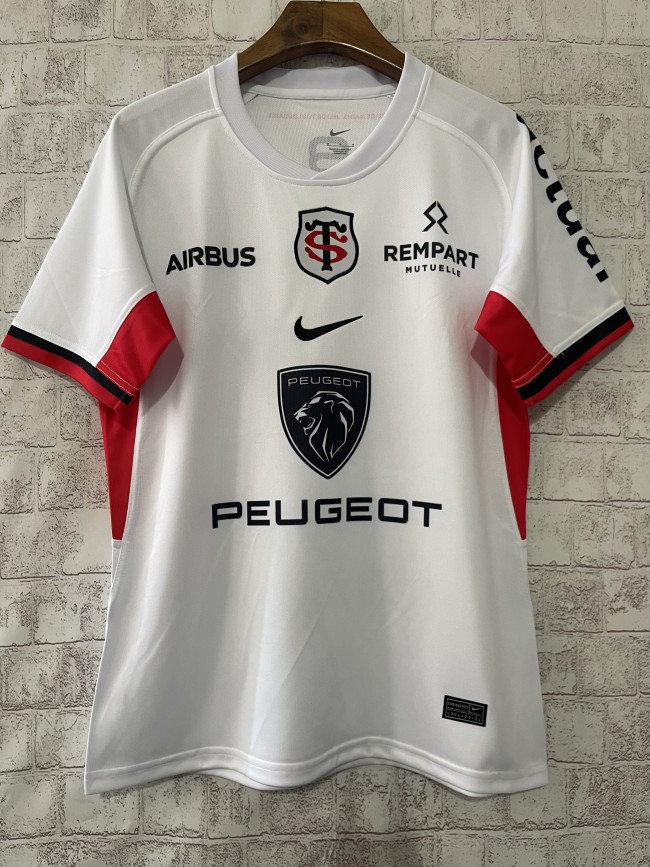 2024 Stade Toulousain Away White Rugby Jersey