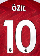 2021-2021 Mesut Ozil Lettering for Arsenal Home Jersey