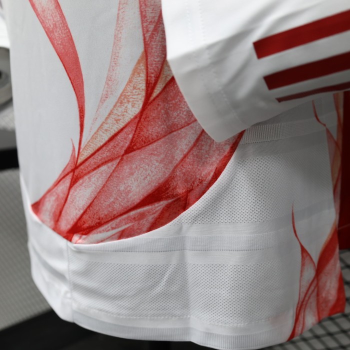 Long Sleeve Player Version Japan 2024 Y-3 Away White Soccer Jersey Football Shirt