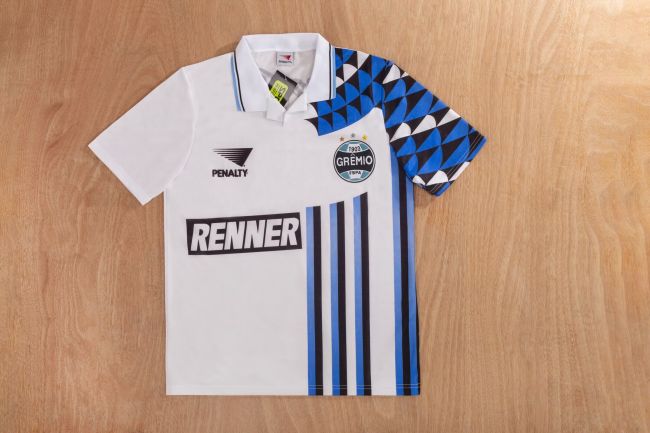Retro Jersey 1994-1995 Gremio Away White Soccer Jersey Vintage Football Shirt