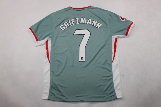 Fan Version 2024-2025 Atletico Madrid GRIEZMANN 7 Away Green Soccer Jersey Football Shirt