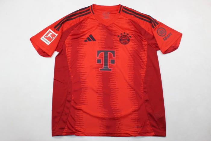 with Bundesliga Patch Fan Version 2024-2025 Bayern Munich Home Soccer Jersey Bayern Munchen Football Shirt