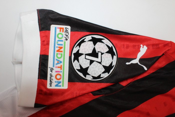 with UCL Patch Fan Version 2024-2025 AC Milan Home Soccer Jersey AC Football Shirt