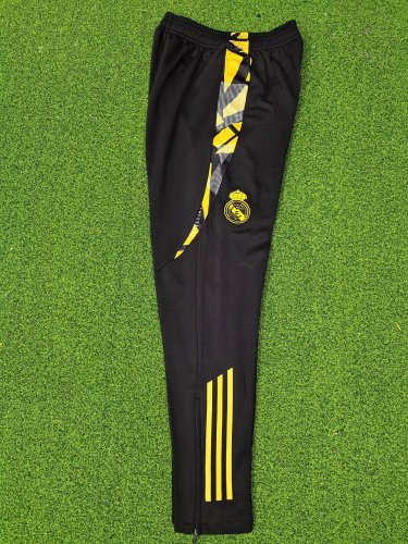 2024-2025 Player Version Real Madrid Black Soccer Long Pants