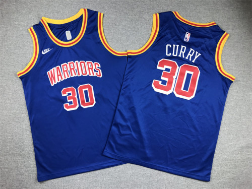 Adult Golden State Warriors 30 CURRY NBA Jersey Blue Men's Basketball Shirt