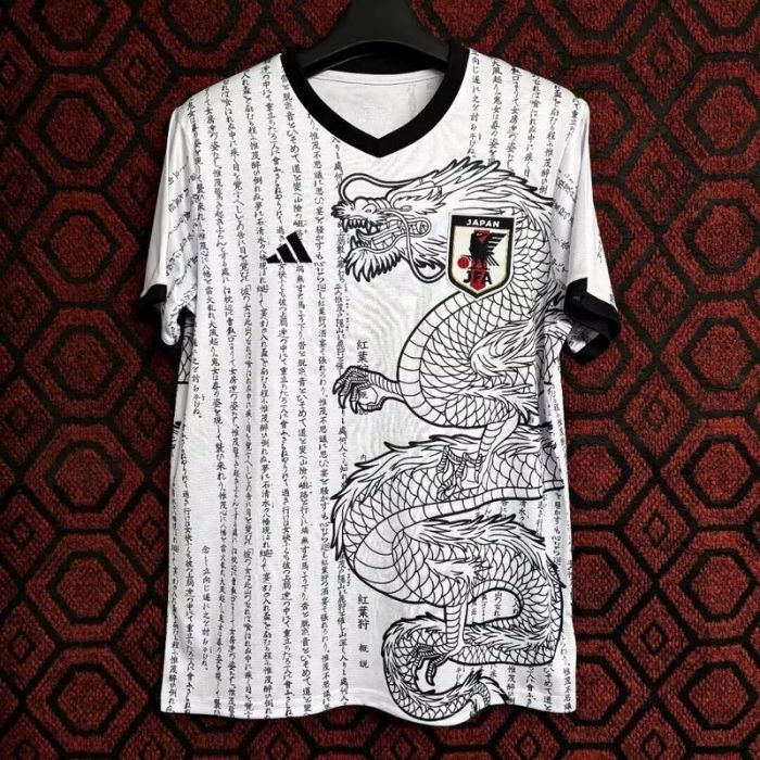 Fan Version Japan 2024 White Letter Dragon Version Soccer Jersey Football Shirt
