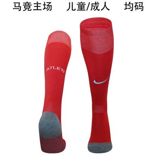 Youth/Adult Socks 2024-2025 Atletico Madrid Home Soccer Socks