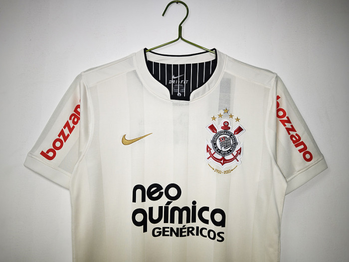 Retro Jersey 2012 Corinthians 100th Anniversary White Soccer Jersey Football Shirt