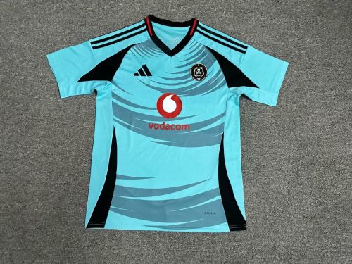 Fan Version 2024-2025 Orlando Pirates Away Blue Soccer Jersey