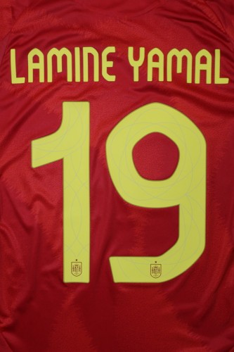 Player Version Spain 2024 LAMINE YAMAL 19 Home Soccer Jersey España Camisetas de Futbol