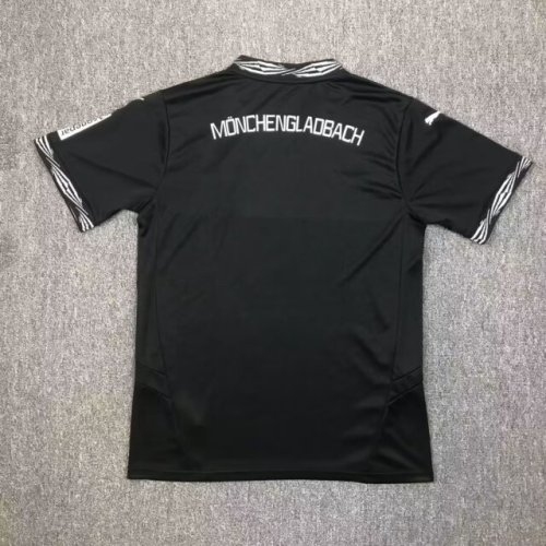 Fan Version 2024-2025 Borussia Monchengladbach Third Away Black Soccer Jersey