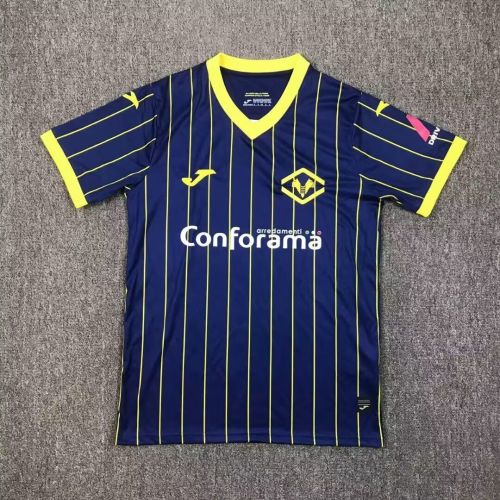 Fan Version 2024-2025 Hellas Verona Home Soccer Jersey Football Shirt