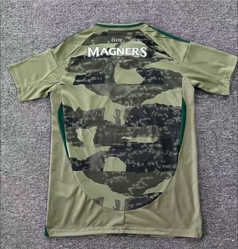 Fan Version 2024-2025 Celtic Third Away Dark Green Soccer Jersey Football Shirt