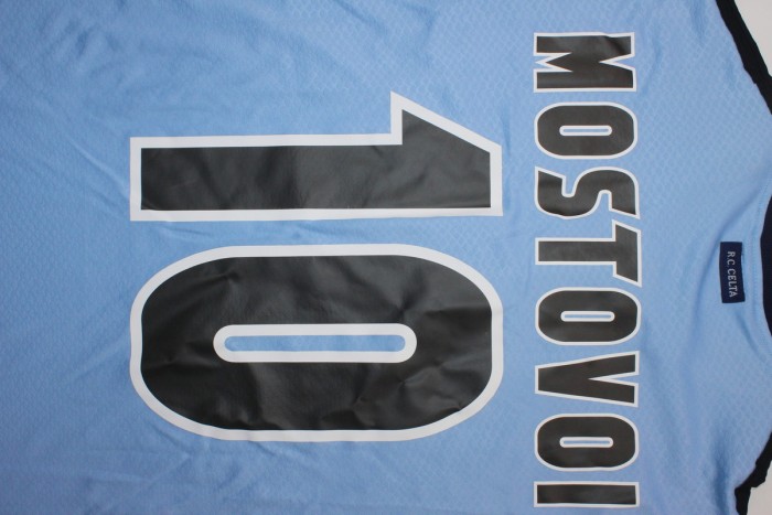 Retro Jersey 1999-2000 Celta de Vigo MOSTOVOI 10 Home Soccer Jersey Vintage Football Shirt