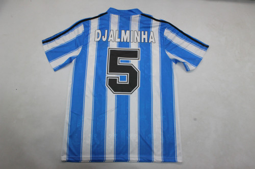 Retro Jersey 1997-1998 Deportivo La Coruna DJALMINHA 5 Home Soccer Jersey Vintage Football Shirt