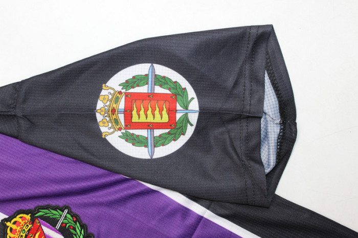 with LFP Patch Retro Jersey 1999-2000 Real Valladolid Away Purple Soccer Jersey Vintage Football Shirt