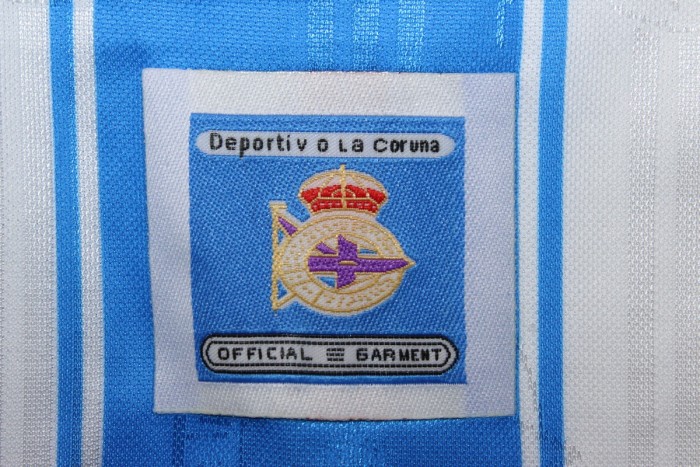 Retro Jersey 1997-1998 Deportivo La Coruna DJALMINHA 5 Home Soccer Jersey Vintage Football Shirt