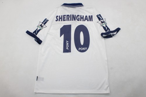 Retro Jersey 1995-1997 TOT SHERINGHAM 10 Home Soccer Jersey Spurs Vintage Football Shirt