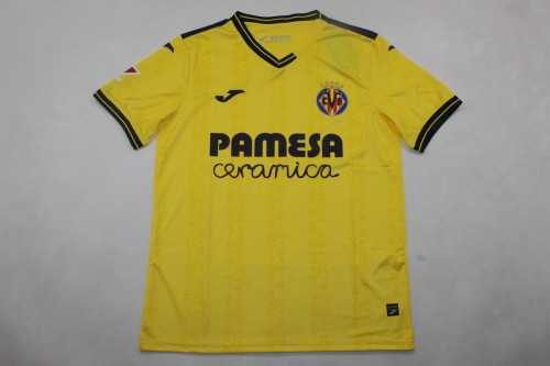 with LALIGA Patch Fans Version 2024-2025 Villarreal R.ALBIOL 3 Home Soccer Jersey Football Shirt