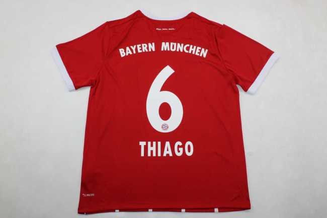 Retro Jersey 2017-2018 Bayern Munich THIAGO 6 Home Soccer Jersey Vintage Football Shirt