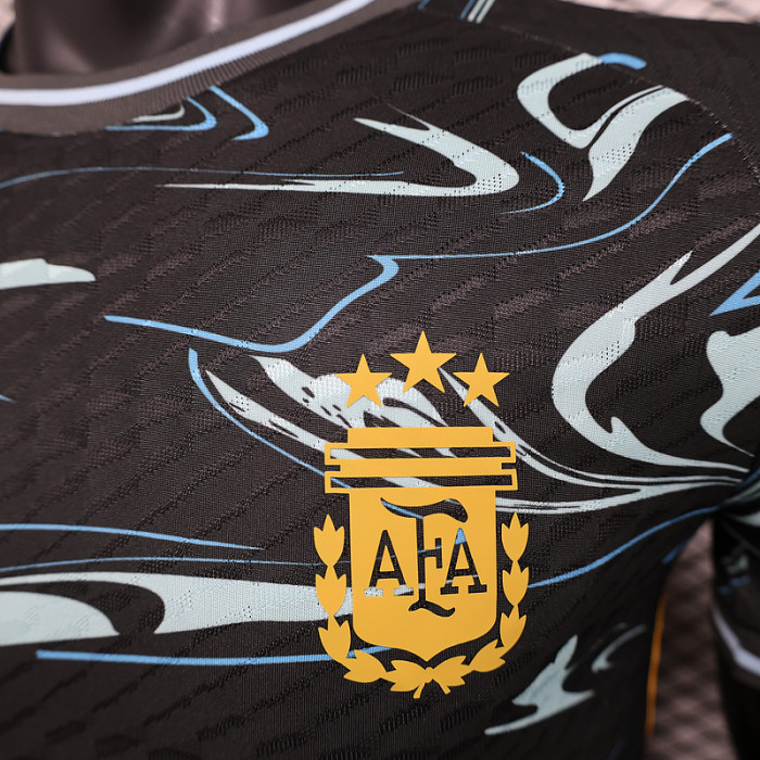 Player Version Argentina 2024 Black Special Edition Soccer Jersey Camisetas de Futbol