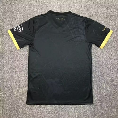 Fan Version 2024-2025 Cagliari Third Away Black Soccer Jersey Football Shirt