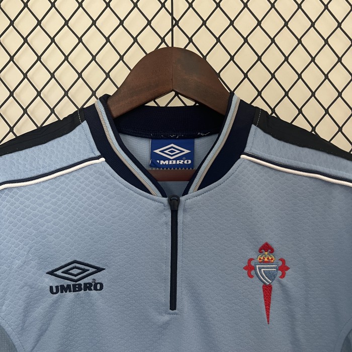Retro Jersey 1999-2000 Celta de Vigo Home Soccer Jersey Vintage Football Shirt