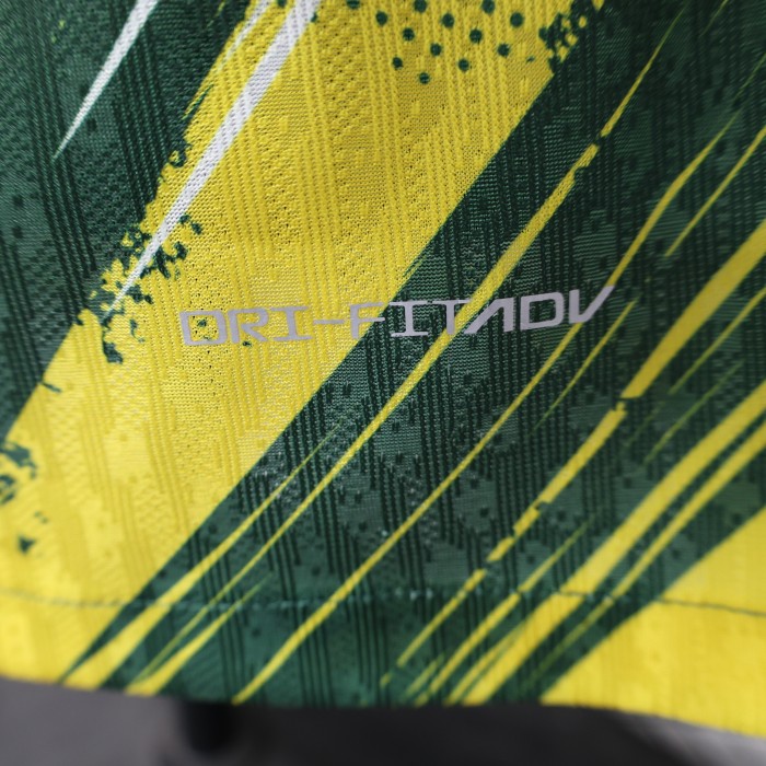 Player Version 2024 Brazil Green/Yellow Special Edition Soccer Jersey Brasil Football Shirt