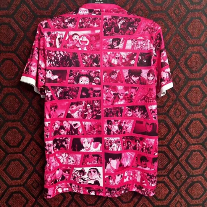 Fan Version Japan 2024 Pink Comic Version Soccer Jersey Football Shirt