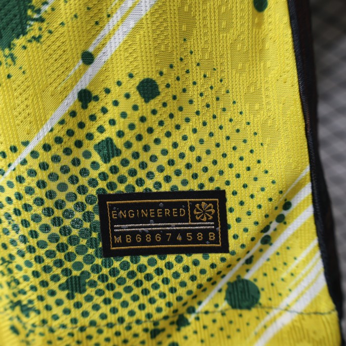 Player Version 2024 Brazil Green/Yellow Special Edition Soccer Jersey Brasil Football Shirt