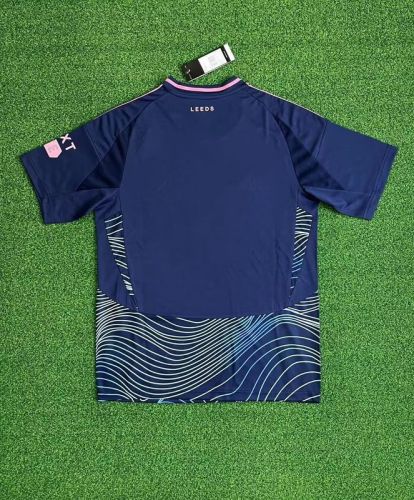 Fan Version 2024-2025 Leeds United Third Away Dark Blue Soccer Jersey Football Shirt