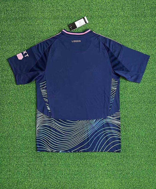 Fan Version 2024-2025 Leeds United Third Away Dark Blue Soccer Jersey Football Shirt