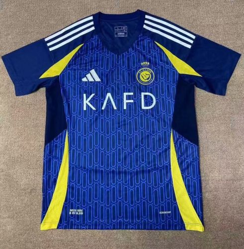 Fans Version 2024-2025 Al Nassr Away Dark Blue Soccer Jersey Riyadh Victory Football Shirt