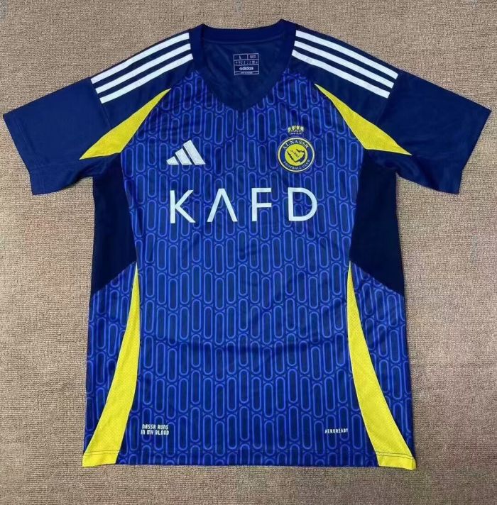 Fans Version 2024-2025 Al Nassr Away Dark Blue Soccer Jersey Riyadh Victory Football Shirt