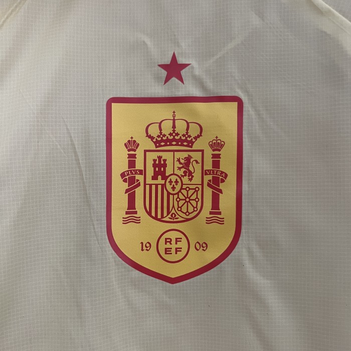 2024 Spain Red/Yellow Trench Coat Soccer Reversible Windbreaker Jacket Football Jacket