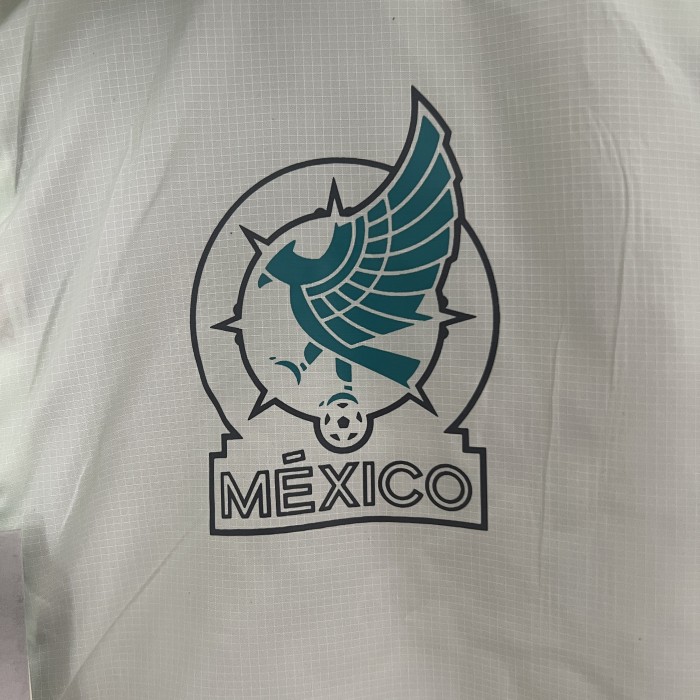2024 Mexico Red/White Trench Coat Soccer Reversible Windbreaker Jacket Football Jacket