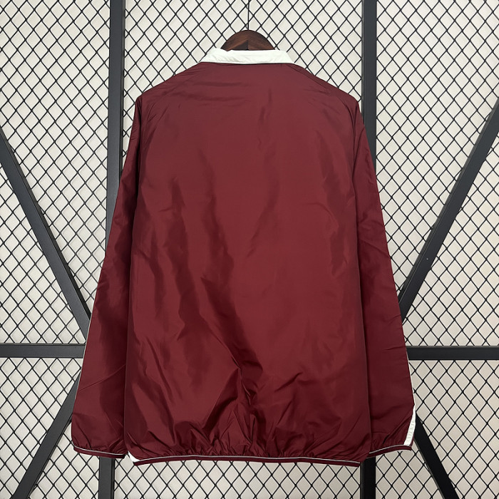2024 Mexico Red/White Trench Coat Soccer Reversible Windbreaker Jacket Football Jacket