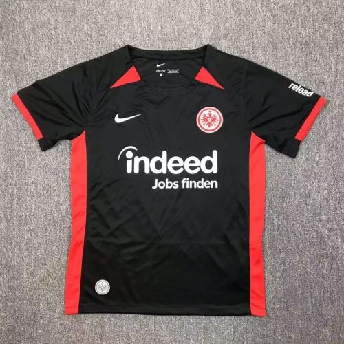 Fan Version Eintracht Frankfurt 2024-2025 Away Black Football Shirt Soccer Jersey