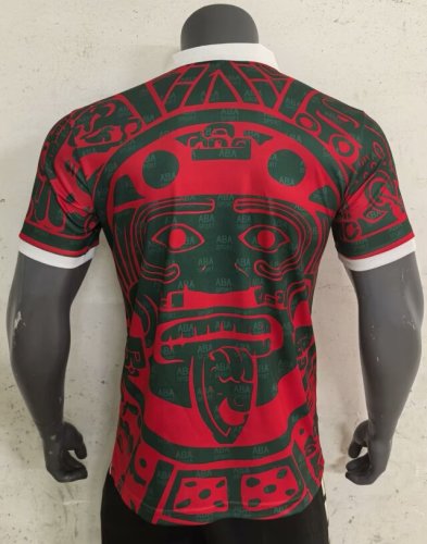 Fan Version 2024 Mexico Away Red/Green Soccer Jersey Adulto Camiseta de Futbol
