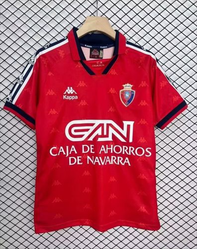 Retro Jersey 1996-1997 Osasuna Home Soccer Jersey Camisetas de Futbol
