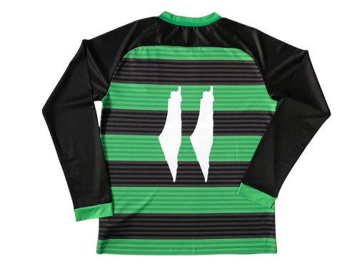 Long Sleeve 2024-2025 Club Deportivo Palestino Black/Green Soccer Jersey