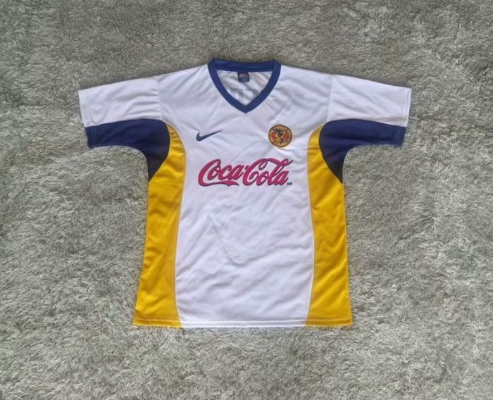 Retro Camisetas de Futbol 2000-2001 Club America Aguilas Third Away White Soccer Jersey Vintage Football Shirt
