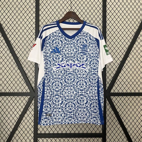 Fan Version 2024-2025 Granada Away Blue/White Soccer Jersey Football Shirt