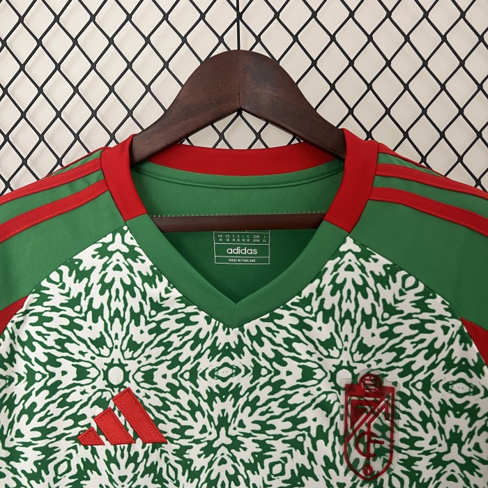 Fan Version 2024-2025 Granada Third Away Green Soccer Jersey Football Shirt
