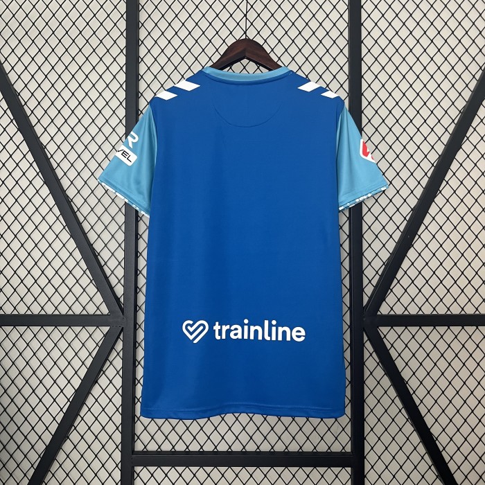 with LALIGA Patch Fan Version 2024-2025 Real Betis Third Away Blue Soccer Jersey Football Shirt