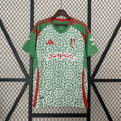 Fan Version 2024-2025 Granada Third Away Green Soccer Jersey Football Shirt