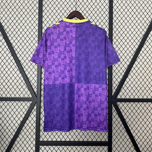 Fan Version 2024-2025 Malaga Purple Soccer Training Jersey Football Pre-match Shirt