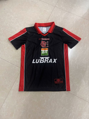 Retro Jersey 1995-1996 Flamengo Black Soccer Jersey Vintage Football Shirt