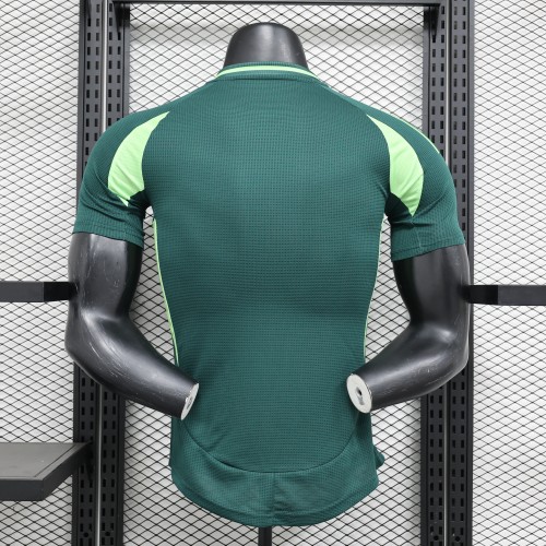 Player Version 2024 Algeria Away Green Soccer Jersey Football Shirt